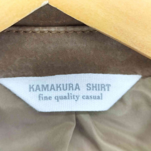 KAMAKURA SHIRT pig suede ピッグスエード3Bテーラードジャケット レディース 7