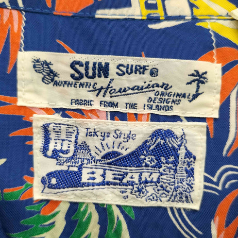サンルーフ sunroof 別注ハワイアンシャツ アロハシャツ オープンカラーシャツ レーヨンシャツ メンズ