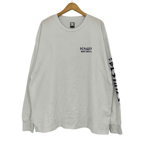 ディーシー DC SKATE SKULL LS/DC袖&バックプリント長袖ロンT メンズ import:XL