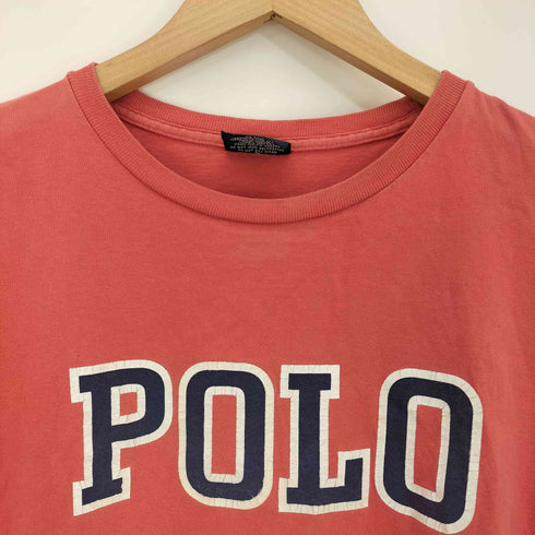 ポロバイラルフローレン Polo by RALPH LAUREN 00s POLO プリント コットン クルーネック Tシャツ レディース import:M