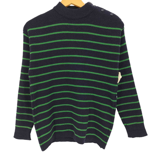 70-80s PURE NEW WOOL ボーダー マリンニット メンズ