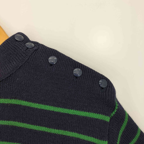 70-80s PURE NEW WOOL ボーダー マリンニット メンズ