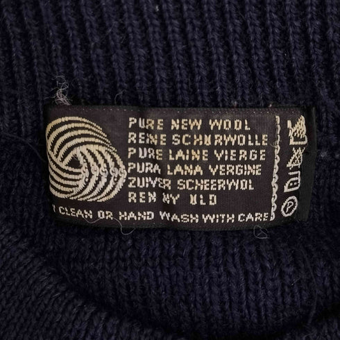 70-80s PURE NEW WOOL ボーダー マリンニット メンズ