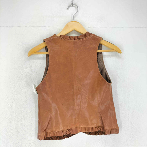 FREE'S PHRASE lamb leather ラムレザーベスト レディース M