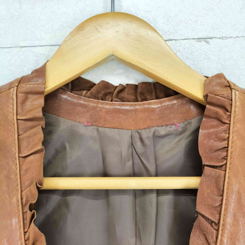 FREE'S PHRASE lamb leather ラムレザーベスト レディース M