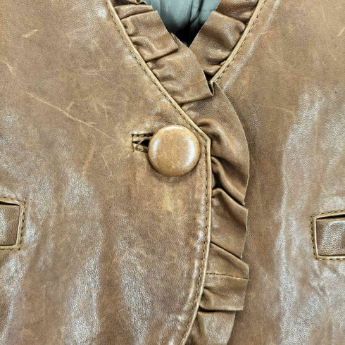 FREE'S PHRASE lamb leather ラムレザーベスト レディース M