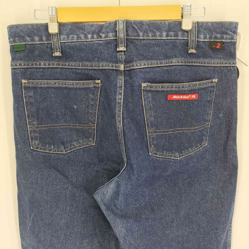 ディッキーズ Dickies ×INDURA FR 濃紺 インディゴ ジップフライ ワイドストレート デニム パンツ メンズ FR:36-38