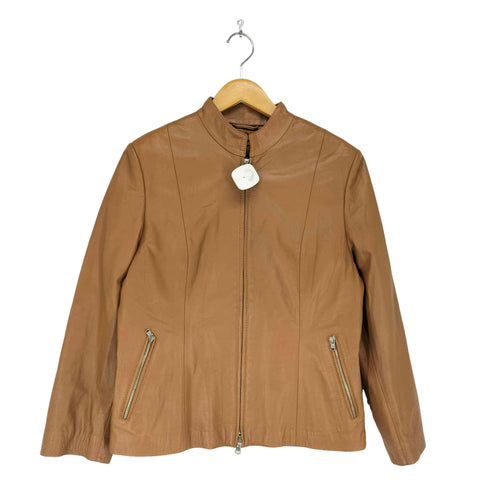 ADRIMAR real leather リアルレザージップジャケット レディース 46