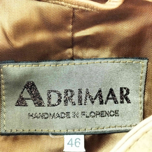 ADRIMAR real leather リアルレザージップジャケット レディース 46