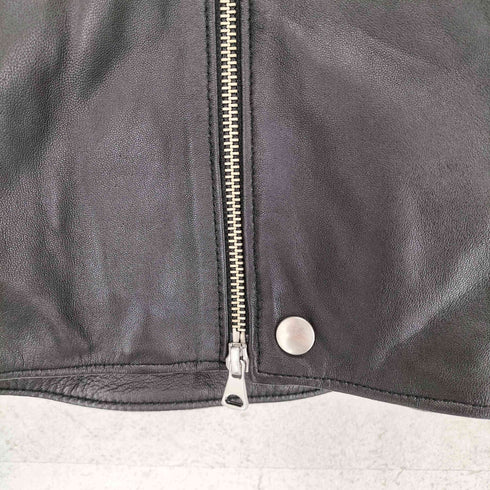 ステュディオス STUDIOUS lamb leather ラムレザーダブルライダースジャケット レディース 1