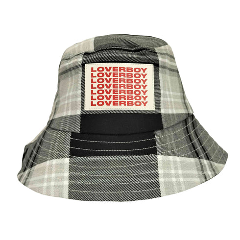 チャールズジェフリーラバーボーイ CHARLES JEFFREY LOVERBOY SHADOW TARTAN BUCKET HAT メンズ L