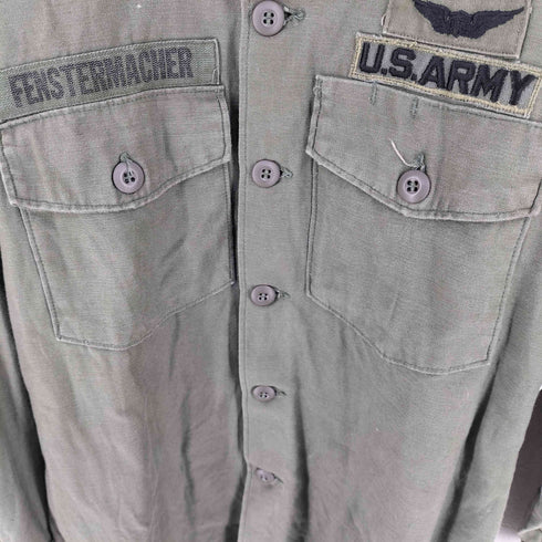 ユーエスアーミー U.S. ARMY 60s OG-107 ユーティリティシャツ メンズ 15 1/5 × 31