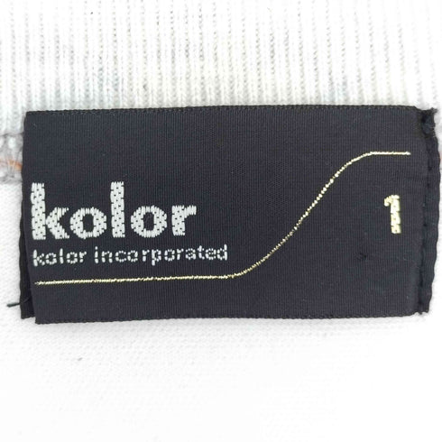 カラー kolor マルチカラー ボーダー クルーネックスウェット メンズ JPN:1