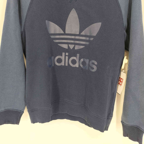 アディダスオリジナルス adidas Originals トレフォイル ロゴ プリント 前Vガゼット プルオーバー スウェット トレーナー レディース import:S