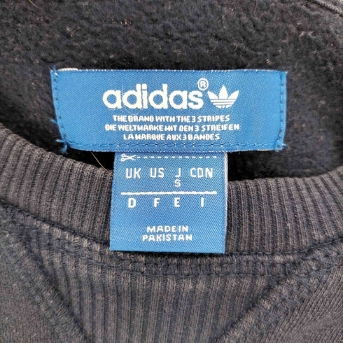 アディダスオリジナルス adidas Originals トレフォイル ロゴ プリント 前Vガゼット プルオーバー スウェット トレーナー レディース import:S