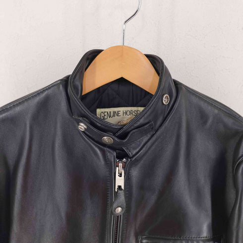 ショット Schott USA製 HORSEHIDE シングルライダースジャケット メンズ 34