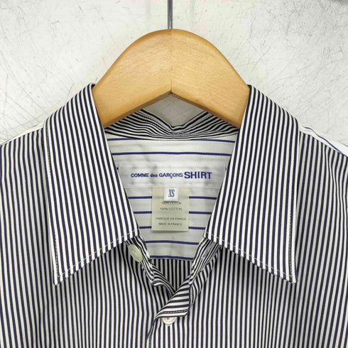 コムデギャルソンシャツ COMME des GARCONS SHIRT FOREVER stripe Shirts クレイジーパターン ピンストライプ メンズ JPN:XS
