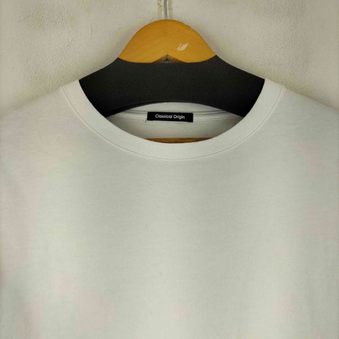 Classical Origin 垂らすだけで差別化。脱着式ベルトデザインショート丈Tシャツ メンズ JPN:L