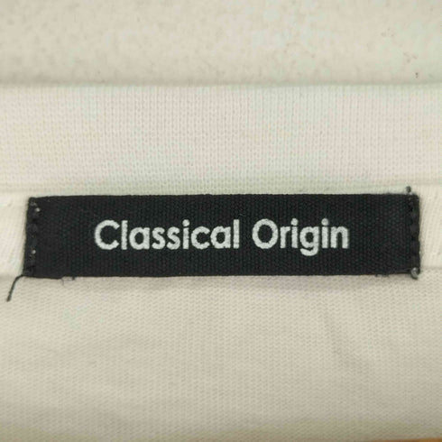 Classical Origin 垂らすだけで差別化。脱着式ベルトデザインショート丈Tシャツ メンズ JPN:L