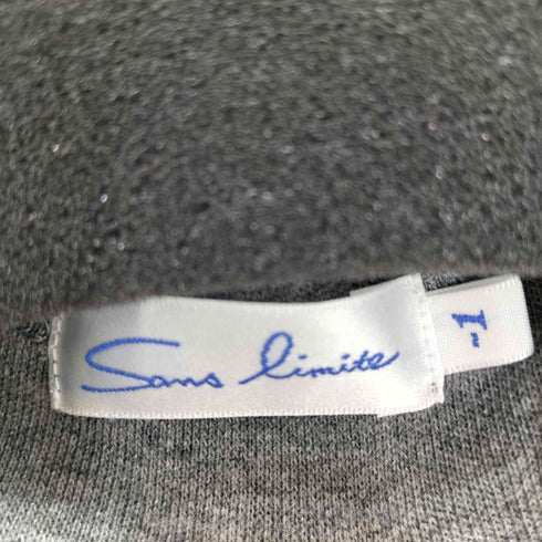 サンリミット Sans limite スパンフライスハイネックカットソー メンズ -1