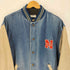 リー Lee SPORTS 90S カレッジロゴ デニム スタジャン メンズ import:L