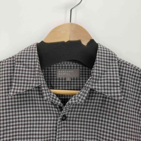 マーガレットハウエル MARGARET HOWELL コットンチェックシャツ メンズ JPN:S