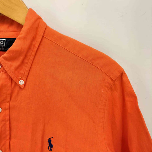 ポロバイラルフローレン Polo by RALPH LAUREN 90S ポニー 刺繍 ボタンダウン S/S シャツ メンズ import:L