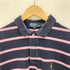 ポロバイラルフローレン Polo by RALPH LAUREN 90S ポニー 刺繍 ボーダー S/S ポロシャツ メンズ import:L