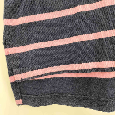 ポロバイラルフローレン Polo by RALPH LAUREN 90S ポニー 刺繍 ボーダー S/S ポロシャツ メンズ import:L