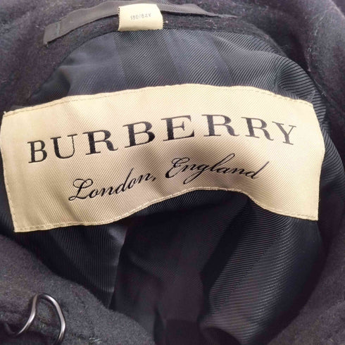 バーバリーロンドン BURBERRY LONDON WOOL&CASHMERE カシミヤ混 ウールピーコート メンズ EUR:44