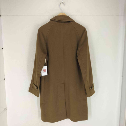 バーバリーロンドン BURBERRY LONDON MADE IN ITALY pure cashmere カシミヤ100 比翼ステンカラーコート メンズ EUR:44