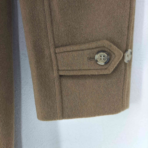 バーバリーロンドン BURBERRY LONDON MADE IN ITALY pure cashmere カシミヤ100 比翼ステンカラーコート メンズ EUR:44