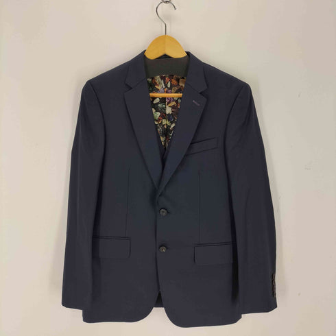 ポールスミス Paul Smith 裏地総柄 3ピース 2B テーラードジャケット スラックスパンツ ベスト メンズ M