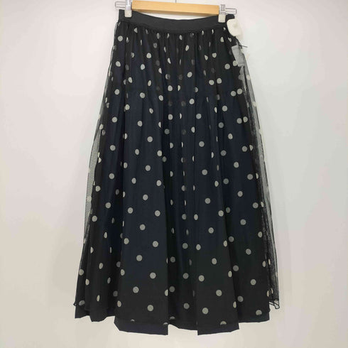 ビアズリー BEARDSLEY 24SS ドット チュール タフタ×リバーシブル スカート レディース FREE