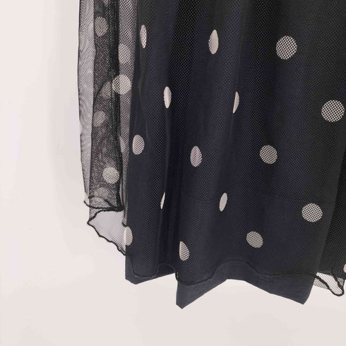 ビアズリー BEARDSLEY 24SS ドット チュール タフタ×リバーシブル スカート レディース FREE