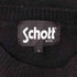 ショット Schott LEATHER POCKET CREWNECK SWEATER メンズ import:L