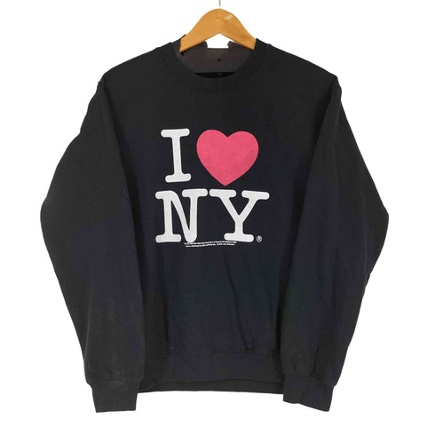 I LOVE NY プリント クルーネックスウェット メンズ