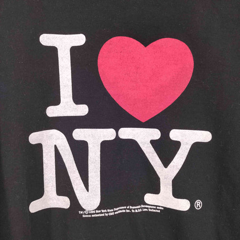 I LOVE NY プリント クルーネックスウェット メンズ