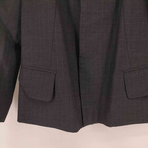 ローブドシャンブルコムデギャルソン robe de chambre COMME des GARCONS 98SS ウールストライプジャケット レディース