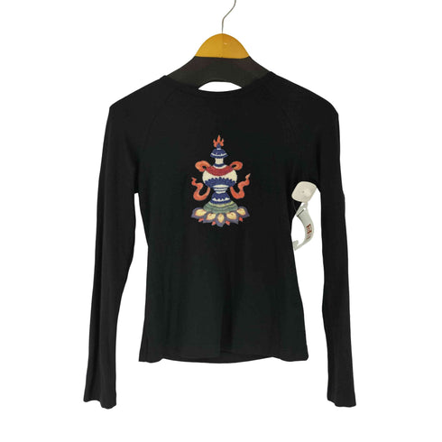 ヴィヴィアンタム VIVIENNE TAM フロントデザイン L/S Tシャツ レディース JPN:0