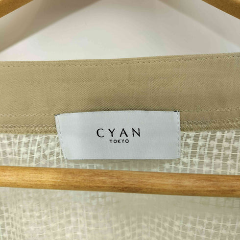 CYAN TOKYO 25SS ネップメッシュフレンチカーデ レディース FREE