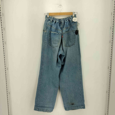 ネオンサイン NEON SIGN USED加工 ジップフライ ワイドデニムパンツ メンズ 2