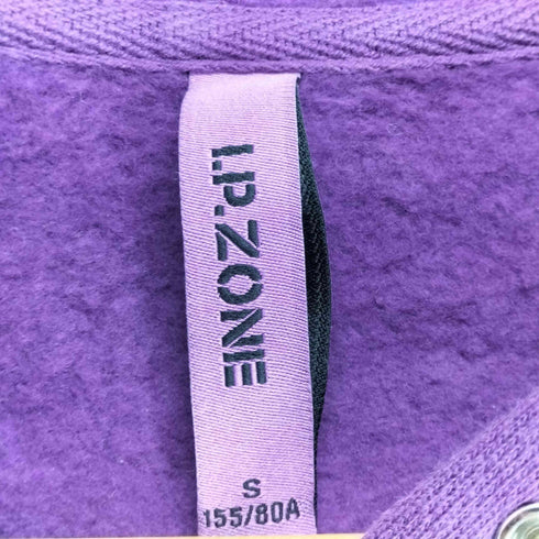 I.P.ZONE ロゴ刺繍レオパード切替フーディーワンピース Y2K レディース S