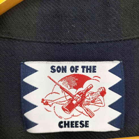 サノバチーズ SON OF THE CHEESE BLOCK SHIRT メンズ S