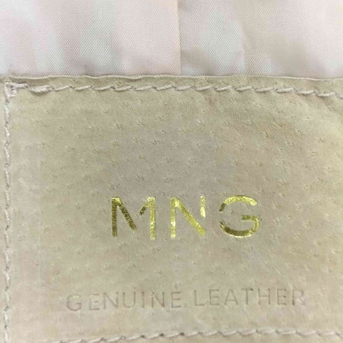 マンゴー MNG pig suede ピッグスエードダブルライダースジャケット レディース M