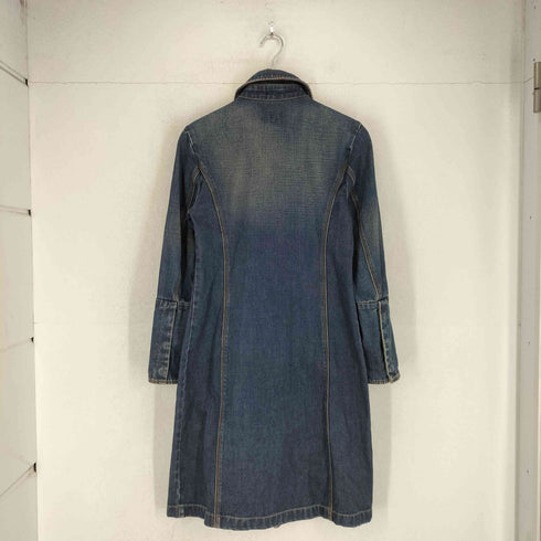 ギャップ Gap 00s OLD 比翼デニムステンカラーコート レディース XS