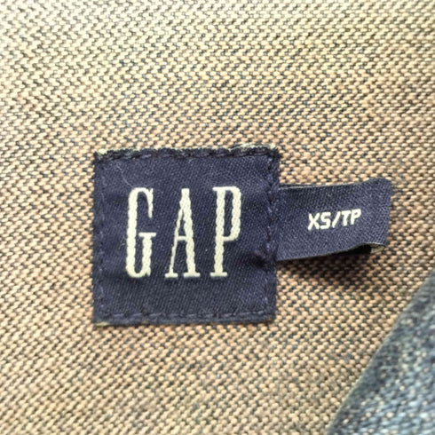 ギャップ Gap 00s OLD 比翼デニムステンカラーコート レディース XS