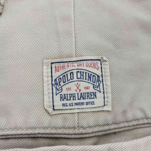 ポロバイラルフローレン Polo by RALPH LAUREN 90S USA製 初期タグ 内向き2タックチノパンツ メンズ 36×36
