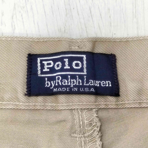 ポロバイラルフローレン Polo by RALPH LAUREN 90S USA製 初期タグ 内向き2タックチノパンツ メンズ 36×36