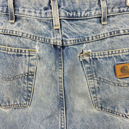 カーハート Carhartt メキシコ製 Relaxed Fit ストレートデニムパンツ メンズ 35×32